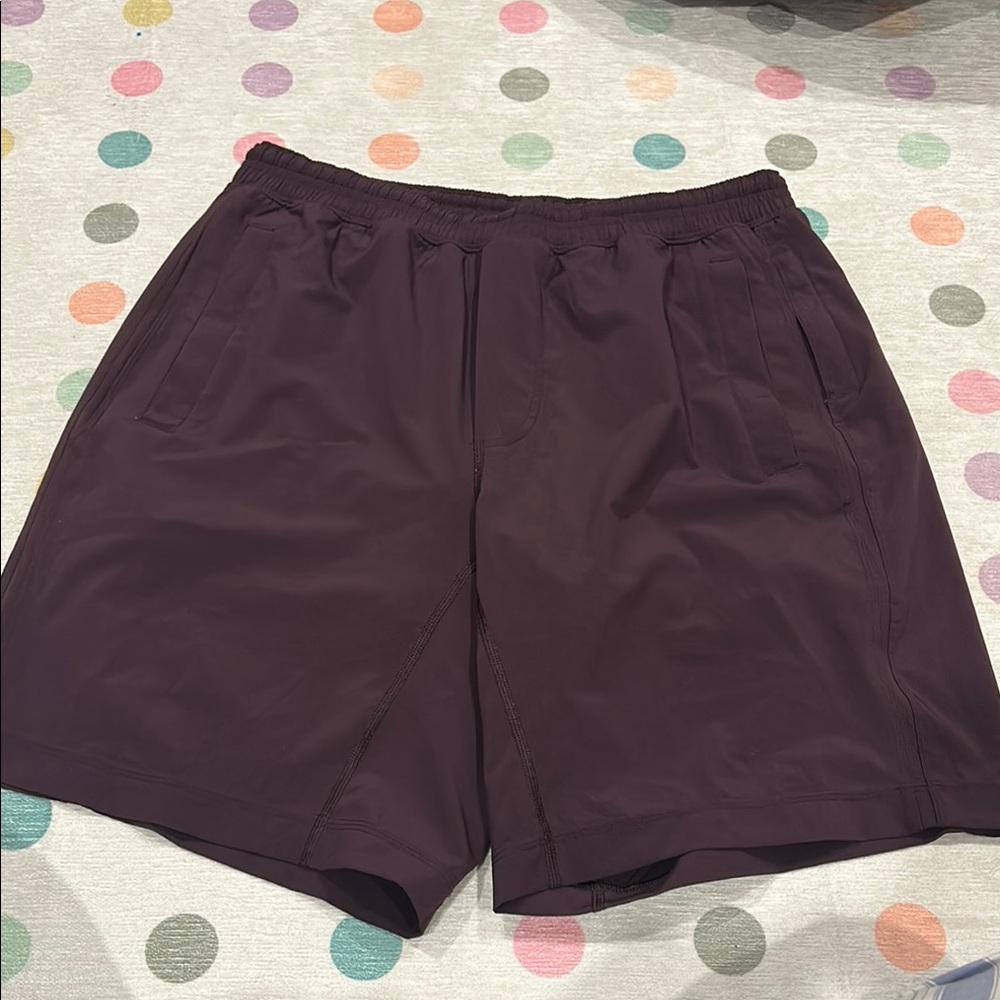 Men's Burgundy Pace Breaker Shorts with Liner